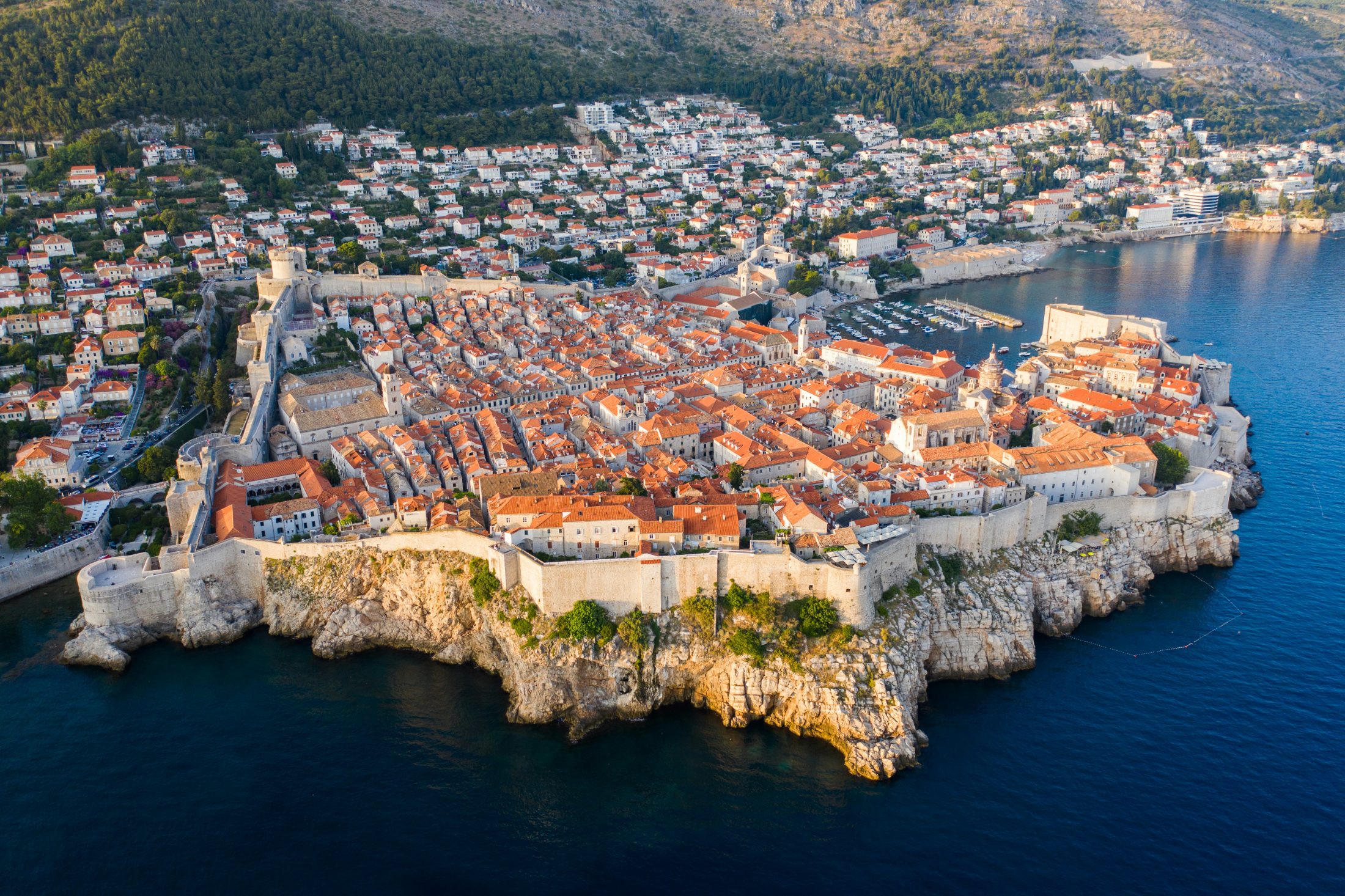Stari grad Dubrovnik iz zraka